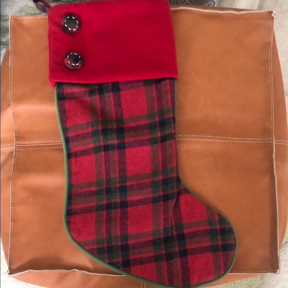 Red Plaid Christmas Stocking